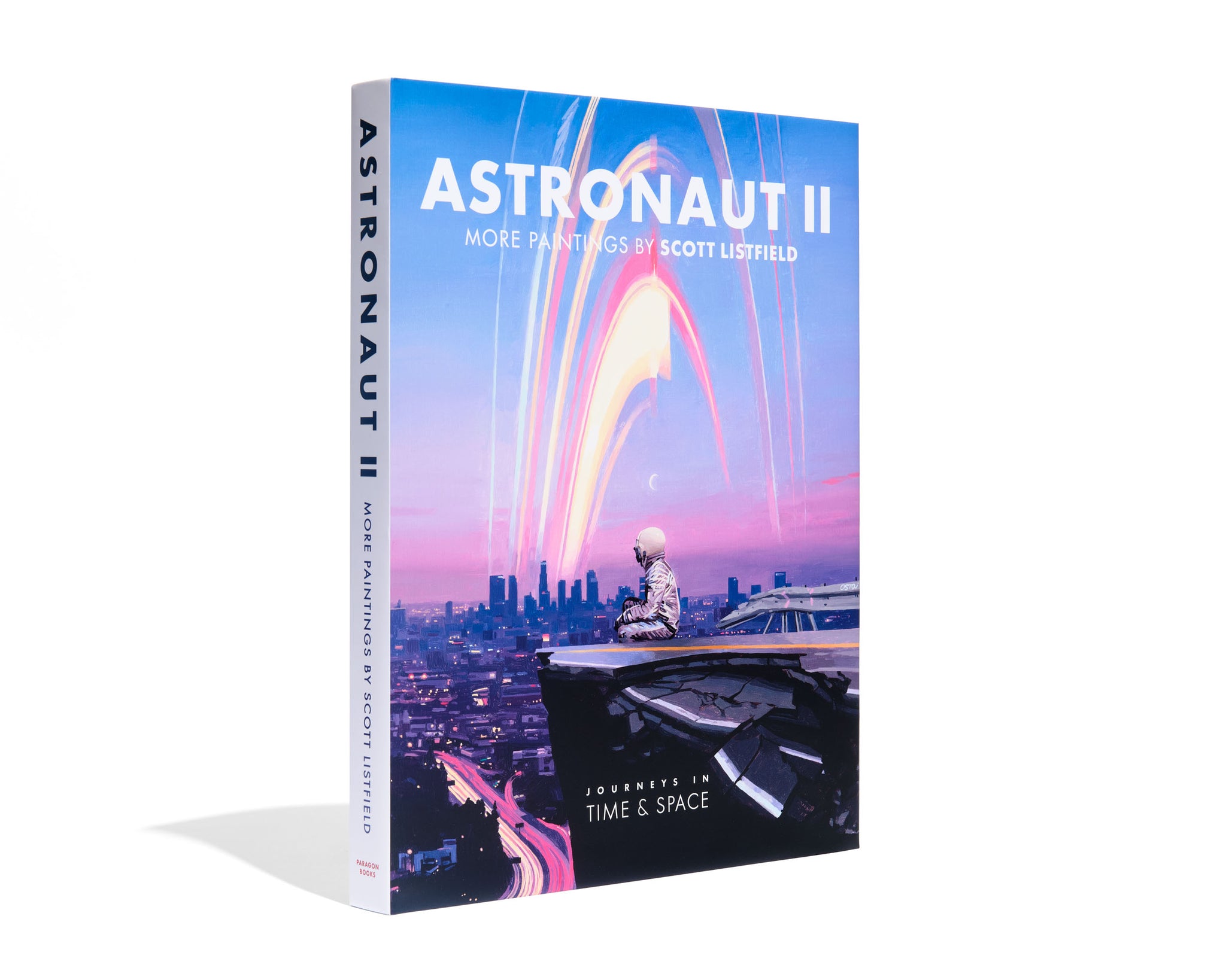 Book titled 'Astronaut II' with a futuristic cover design on a white background